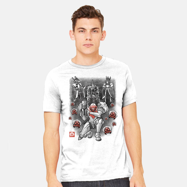Galactic Bounty Sumi-E-Mens-Heavyweight-Tee-Astrobot Invention