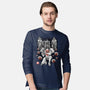 Galactic Bounty Sumi-E-Mens-Long Sleeved-Tee-Astrobot Invention
