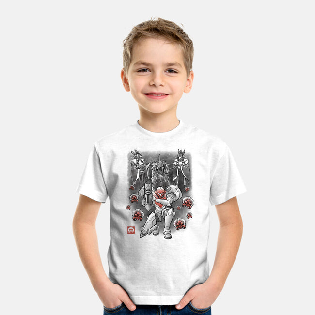 Galactic Bounty Sumi-E-Youth-Basic-Tee-Astrobot Invention