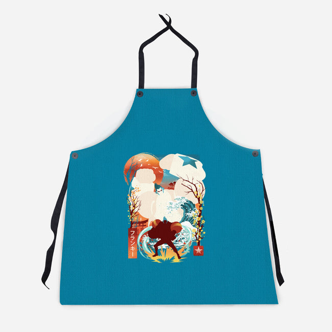 Cyborg Pirate-Unisex-Kitchen-Apron-dandingeroz