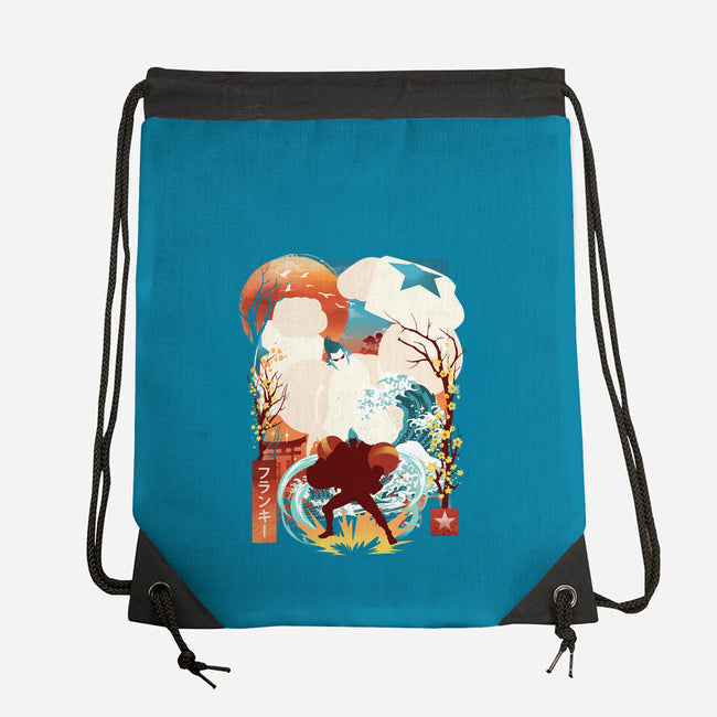 Cyborg Pirate-None-Drawstring-Bag-dandingeroz