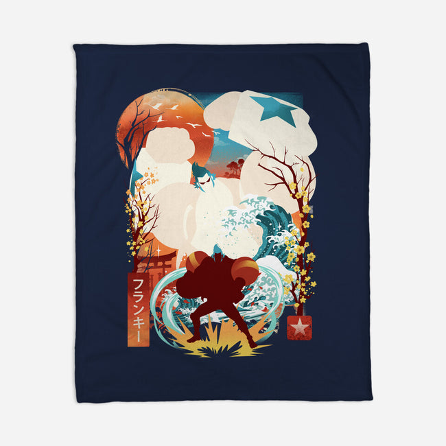Cyborg Pirate-None-Fleece-Blanket-dandingeroz