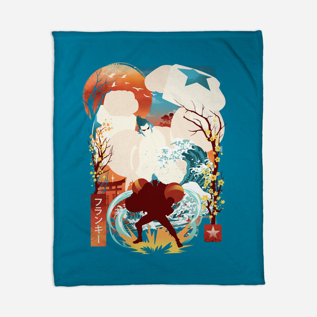 Cyborg Pirate-None-Fleece-Blanket-dandingeroz
