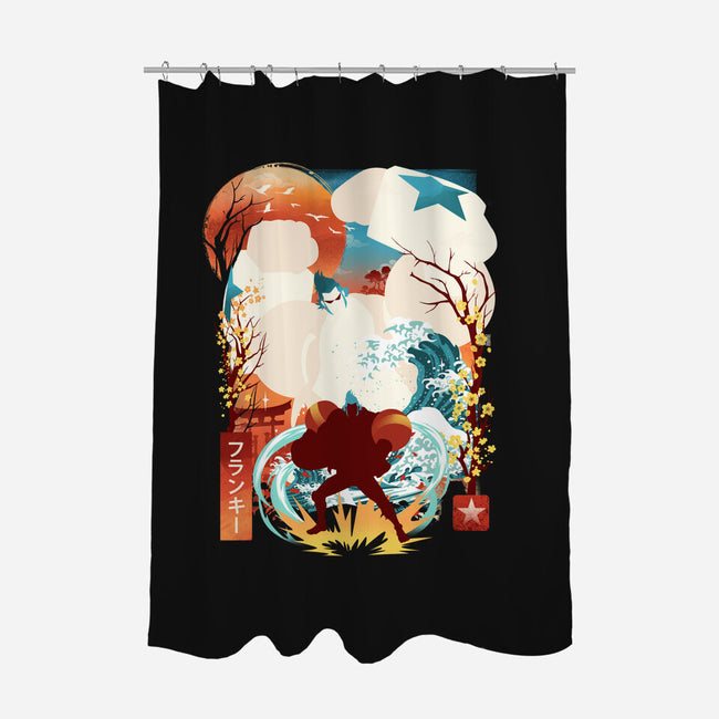 Cyborg Pirate-None-Polyester-Shower Curtain-dandingeroz