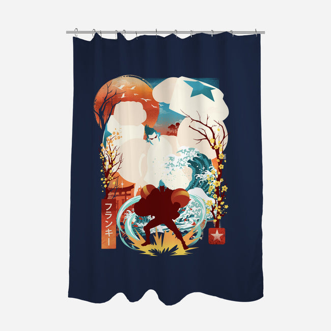 Cyborg Pirate-None-Polyester-Shower Curtain-dandingeroz