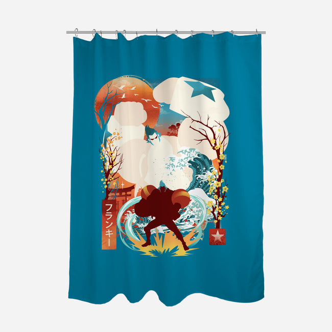 Cyborg Pirate-None-Polyester-Shower Curtain-dandingeroz
