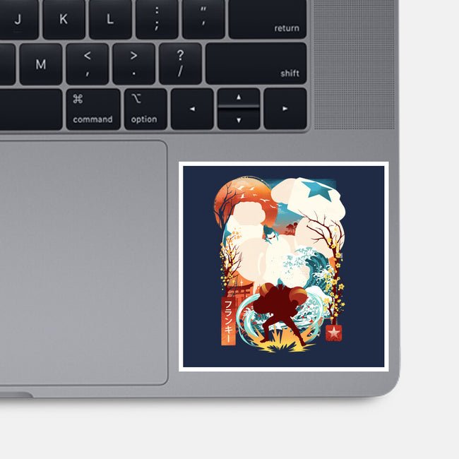 Cyborg Pirate-None-Glossy-Sticker-dandingeroz