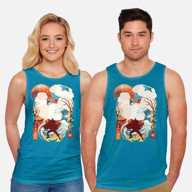 Cyborg Pirate-Unisex-Basic-Tank-dandingeroz