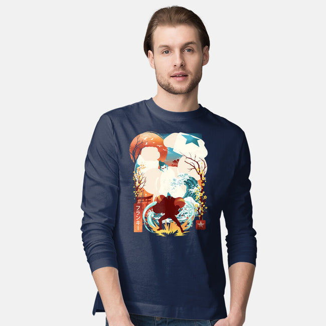 Cyborg Pirate-Mens-Long Sleeved-Tee-dandingeroz