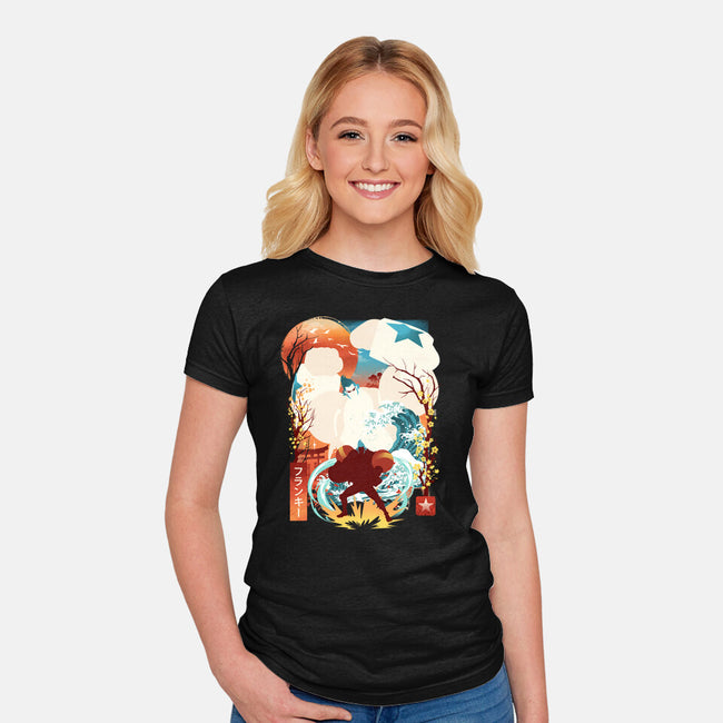 Cyborg Pirate-Womens-Fitted-Tee-dandingeroz