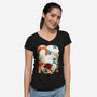 Cyborg Pirate-Womens-V-Neck-Tee-dandingeroz