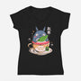 My Tea Neighbor-Womens-V-Neck-Tee-Eoli Studio