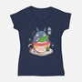 My Tea Neighbor-Womens-V-Neck-Tee-Eoli Studio