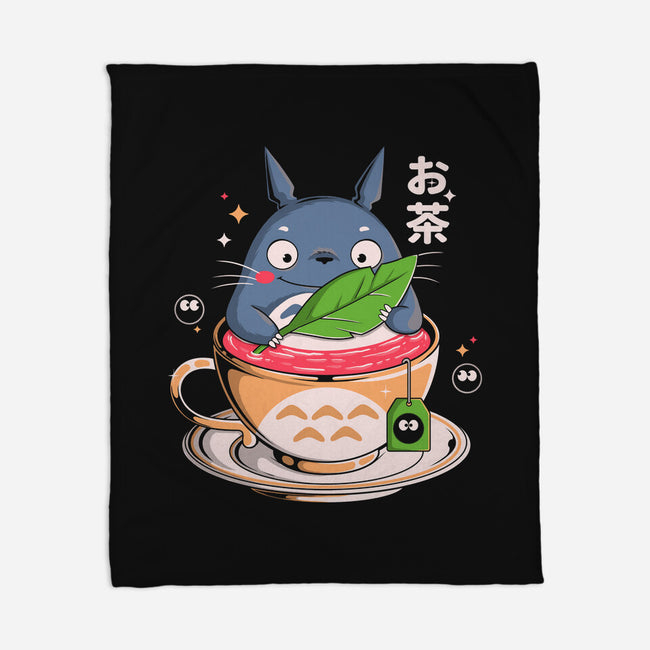 My Tea Neighbor-None-Fleece-Blanket-Eoli Studio