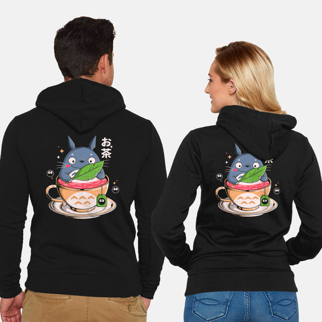My Tea Neighbor-Unisex-Zip-Up-Sweatshirt-Eoli Studio