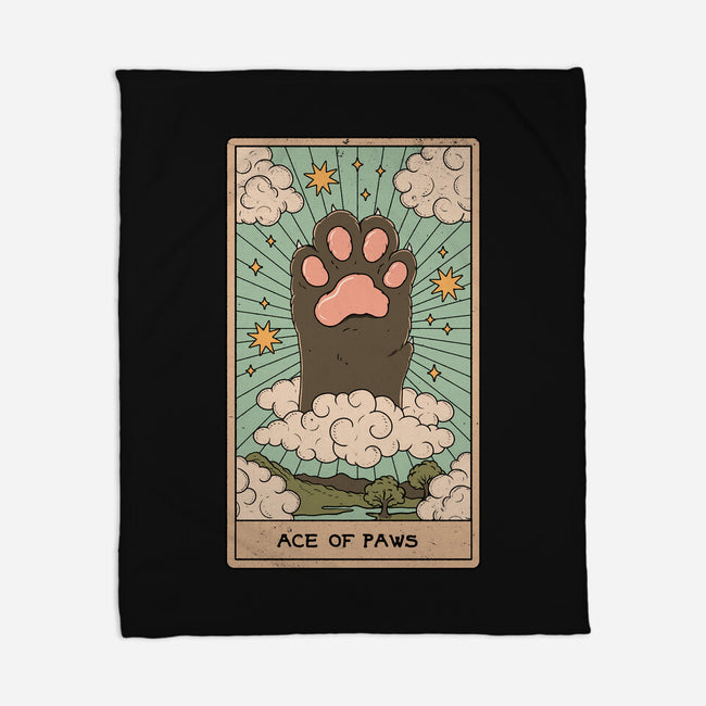 The Ace Of Paws-None-Fleece-Blanket-Thiago Correa