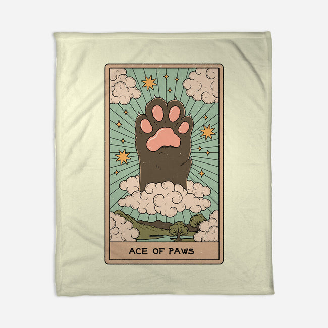 The Ace Of Paws-None-Fleece-Blanket-Thiago Correa