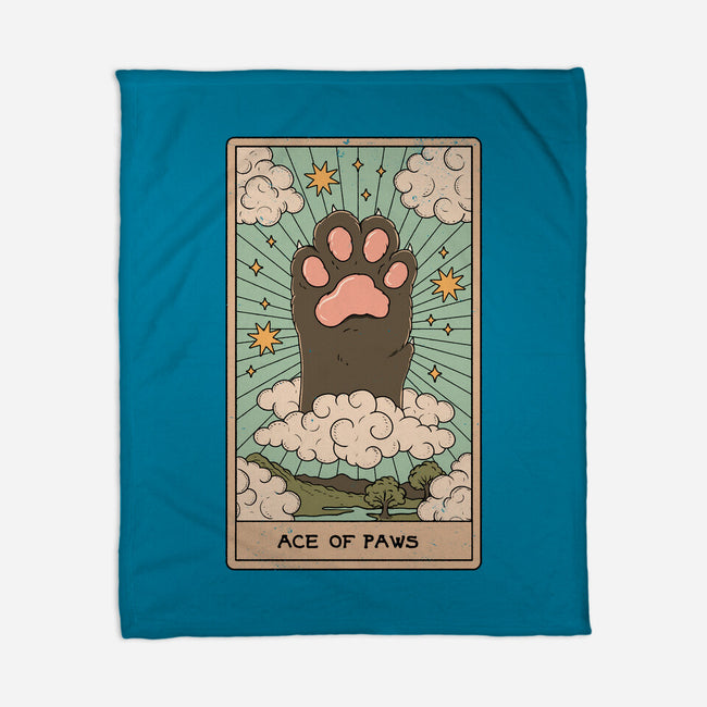 The Ace Of Paws-None-Fleece-Blanket-Thiago Correa