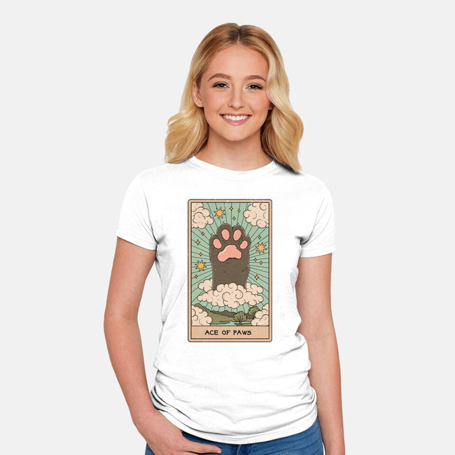 The Ace Of Paws-Womens-Fitted-Tee-Thiago Correa
