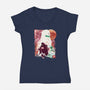 Chosen Demon Landscape-Womens-V-Neck-Tee-dandingeroz