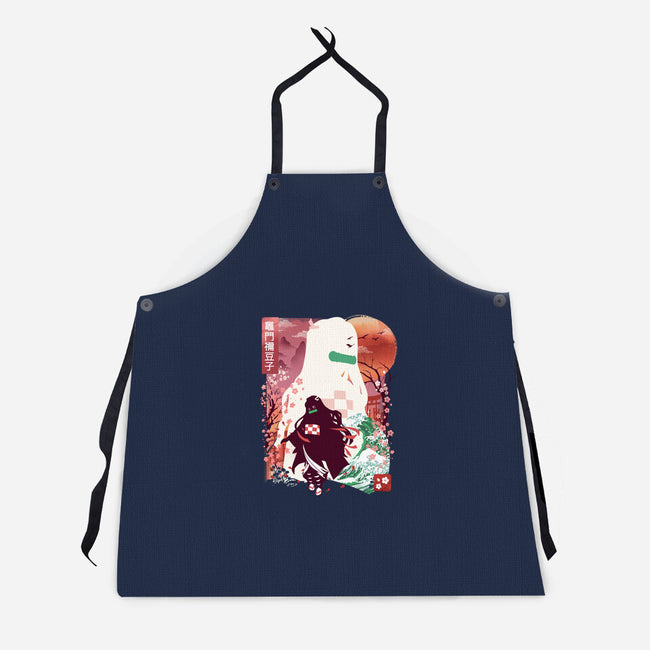 Chosen Demon Landscape-Unisex-Kitchen-Apron-dandingeroz