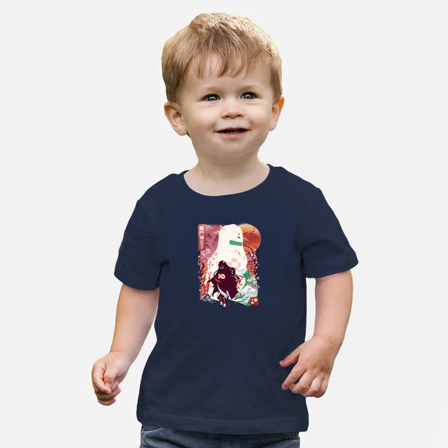 Chosen Demon Landscape-Baby-Basic-Tee-dandingeroz