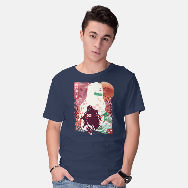 Chosen Demon Landscape-Mens-Basic-Tee-dandingeroz