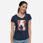 Chosen Demon Landscape-Womens-V-Neck-Tee-dandingeroz