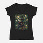 The Colossus And The Spider-Womens-V-Neck-Tee-zascanauta