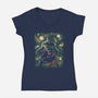 The Colossus And The Spider-Womens-V-Neck-Tee-zascanauta