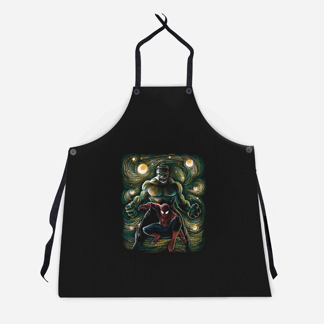 The Colossus And The Spider-Unisex-Kitchen-Apron-zascanauta