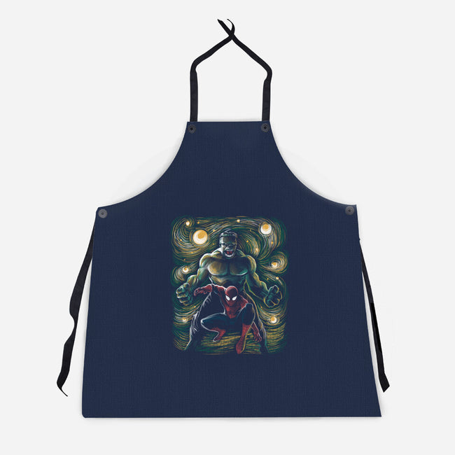 The Colossus And The Spider-Unisex-Kitchen-Apron-zascanauta