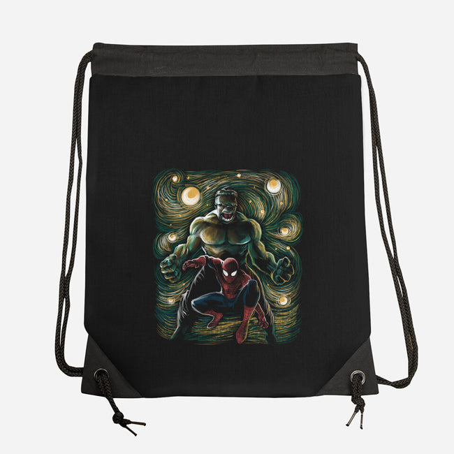 The Colossus And The Spider-None-Drawstring-Bag-zascanauta