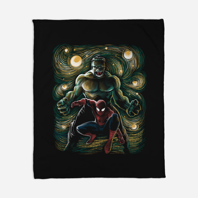 The Colossus And The Spider-None-Fleece-Blanket-zascanauta