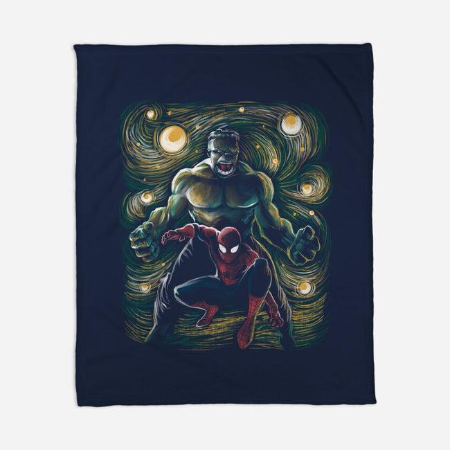 The Colossus And The Spider-None-Fleece-Blanket-zascanauta