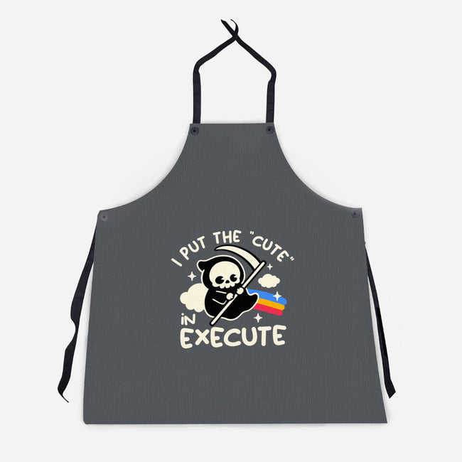 Cute Execute-Unisex-Kitchen-Apron-NemiMakeit