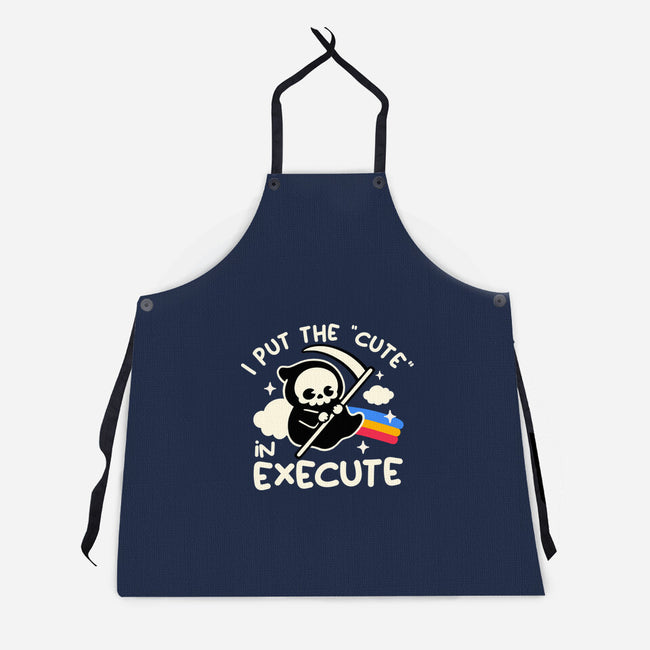 Cute Execute-Unisex-Kitchen-Apron-NemiMakeit