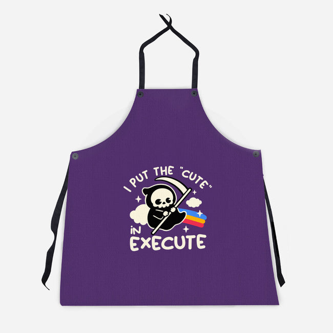 Cute Execute-Unisex-Kitchen-Apron-NemiMakeit