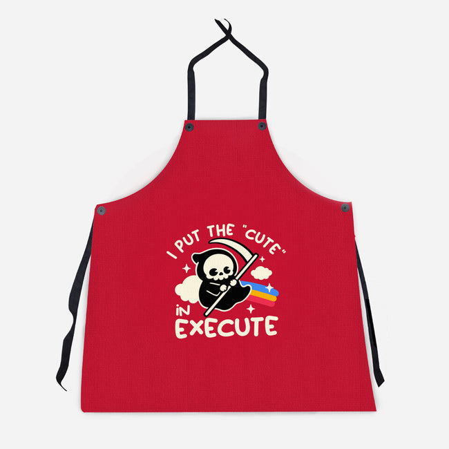 Cute Execute-Unisex-Kitchen-Apron-NemiMakeit