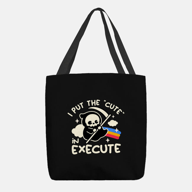 Cute Execute-None-Basic Tote-Bag-NemiMakeit