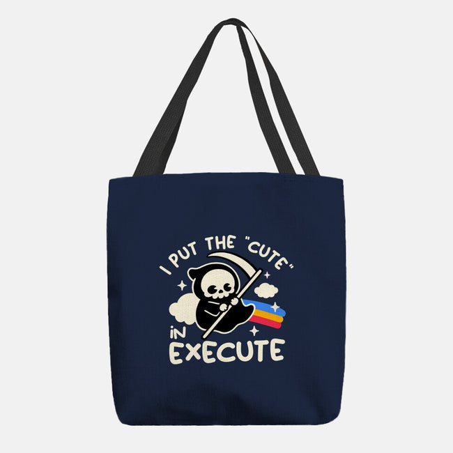 Cute Execute-None-Basic Tote-Bag-NemiMakeit