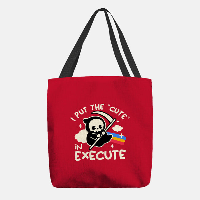Cute Execute-None-Basic Tote-Bag-NemiMakeit