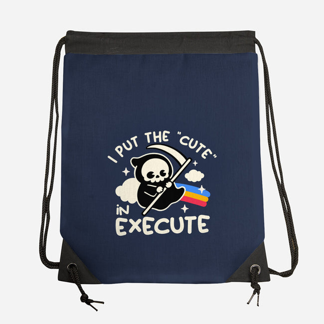 Cute Execute-None-Drawstring-Bag-NemiMakeit