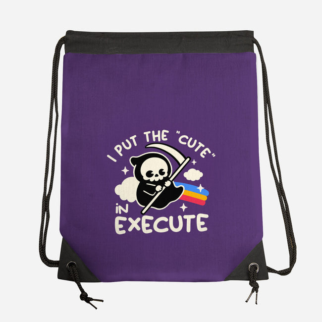 Cute Execute-None-Drawstring-Bag-NemiMakeit