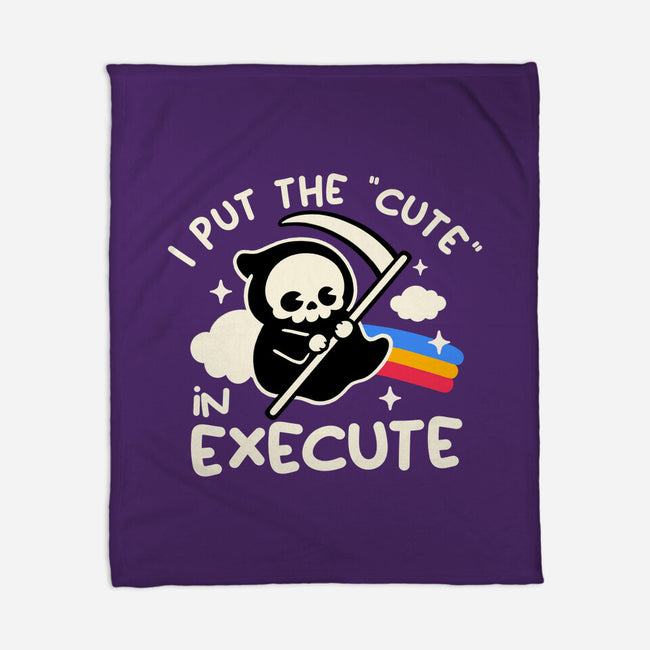 Cute Execute-None-Fleece-Blanket-NemiMakeit