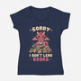 I Don’t Lend Books-Womens-V-Neck-Tee-NMdesign