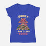 I Don’t Lend Books-Womens-V-Neck-Tee-NMdesign