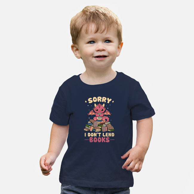 I Don’t Lend Books-Baby-Basic-Tee-NMdesign