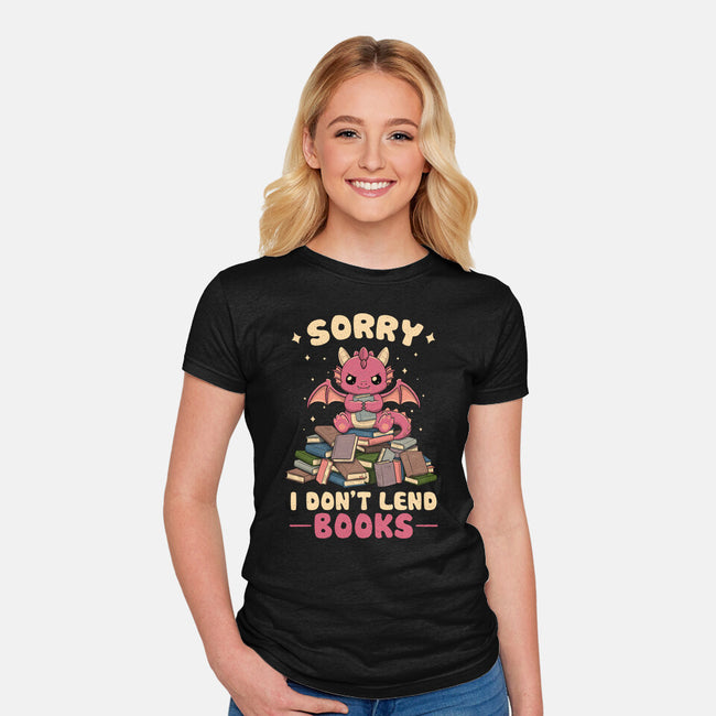 I Don’t Lend Books-Womens-Fitted-Tee-NMdesign