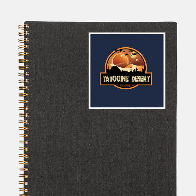 Tatooine Desert-None-Glossy-Sticker-dandingeroz